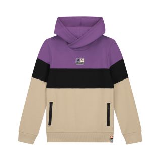 Siem Colourblock purple black sand Front